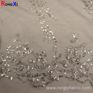 Hot Selling Glitter Fabric lace patch fabric